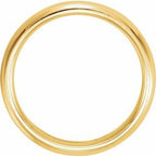 Milgrain Comfort-Fit Half Round Band