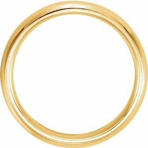 Milgrain Comfort-Fit Half Round Band