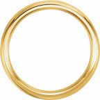 Milgrain Comfort-Fit Half Round Band