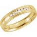 Double Milgrain Edge Comfort-Fit Half Round Band