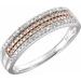 Accented Multi-Row Ring