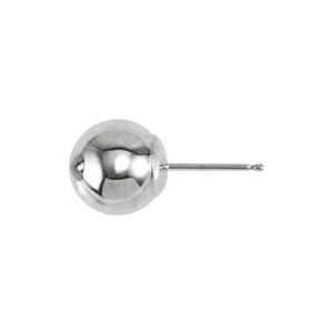 Ball Earrings with Bright Finish