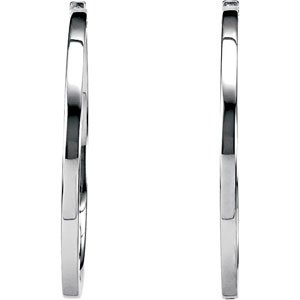 Hinged Square Tube Hoop Earrings