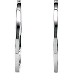Hinged Square Tube Hoop Earrings