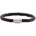 6 mm Leather Bracelet with Stainless Steel Magnetic Clasp
