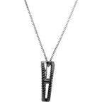 Diamond Double Circle Necklace or Pendant