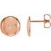 Domed Circle Earrings