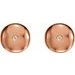 Domed Circle Earrings
