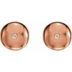 Domed Circle Earrings