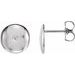 Domed Circle Earrings