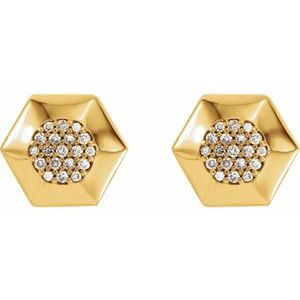 Geometric Cluster Earrings