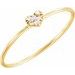 Petite Heart Cluster Ring