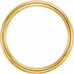 Comfort-Fit Half Round Band with Hammer Finish