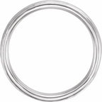 Comfort-Fit Half Round Band with Hammer Finish
