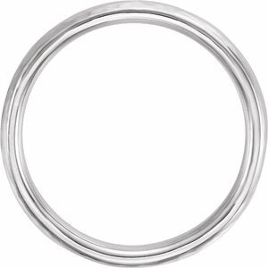 Comfort-Fit Half Round Band with Hammer Finish