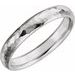 Comfort-Fit Half Round Band with Hammer Finish