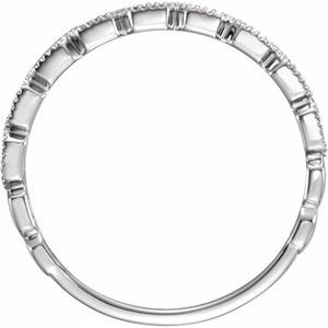 Milgrain Stackable Ring