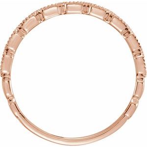 Milgrain Stackable Ring