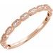 Milgrain Stackable Ring