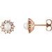 Halo-Style Pearl Earrings