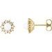 Halo-Style Pearl Earrings