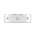 Men's Low Dome Flush Set Diamond Band image