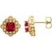 Cushion 4-Prong Vintage-Inspired Earrings