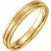 Milgrain Edge Comfort-Fit Flat Band with Satin Finish