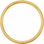 Milgrain Edge Comfort-Fit Flat Band with Satin Finish