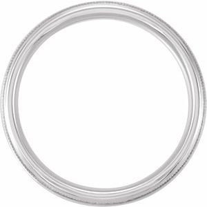 Milgrain Comfort-Fit Half Round Band