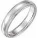 Milgrain Comfort-Fit Half Round Band