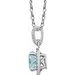 Halo-Style Birthstone Necklace