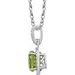 Halo-Style Birthstone Necklace