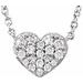Cluster Heart Necklace