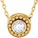 Beaded Bezel-Set Necklace