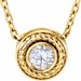 Bezel-Set Rope Slide Pendant