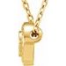 Bezel-Set Rope Slide Pendant