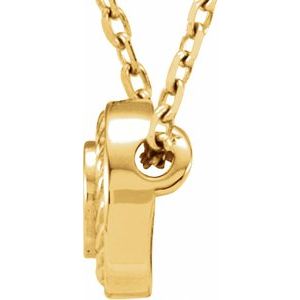 Bezel-Set Rope Slide Pendant