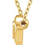 Bezel-Set Rope Slide Pendant