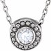 Beaded Bezel-Set Necklace