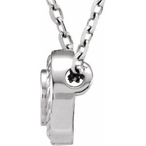 Bezel-Set Rope Slide Pendant