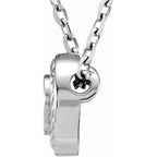 Bezel-Set Rope Slide Pendant