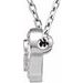 Bezel-Set Rope Slide Pendant