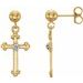 Accented Cross Earrings