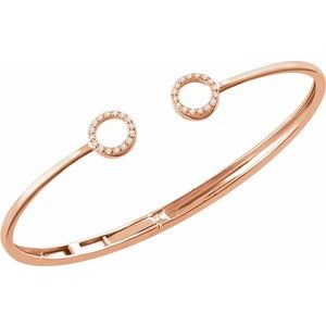 Circle Hinged Cuff Bracelet