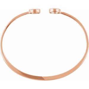 Circle Hinged Cuff Bracelet