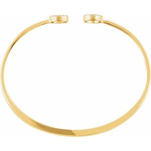 Circle Hinged Cuff Bracelet