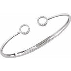 Circle Hinged Cuff Bracelet