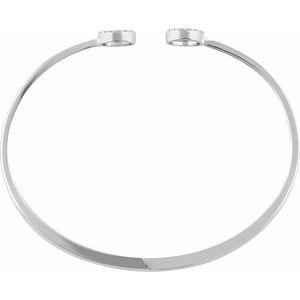 Circle Hinged Cuff Bracelet