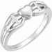Heart & Cross Ring